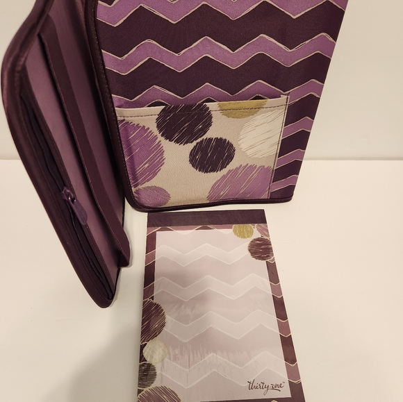 NWT Thirty-One Fold-It-Up Organizer 988B Plum Chevron - Picture 8 of 10